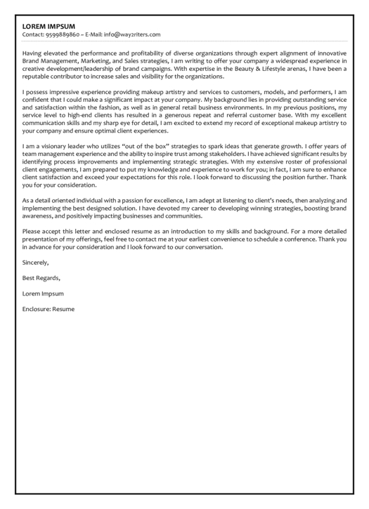 Cover Letter